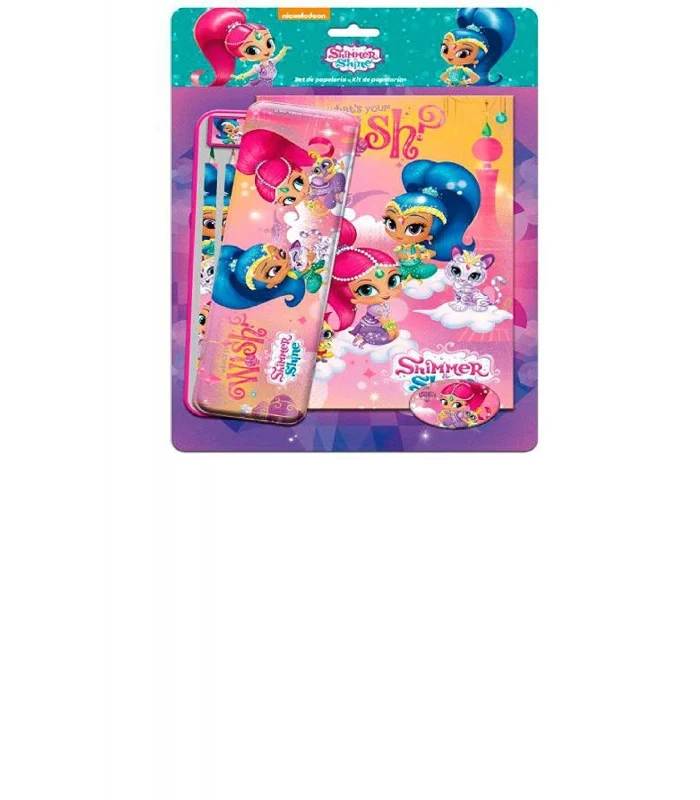Shimmer E Shine Astuccio In Latta Con Album Da Colorare