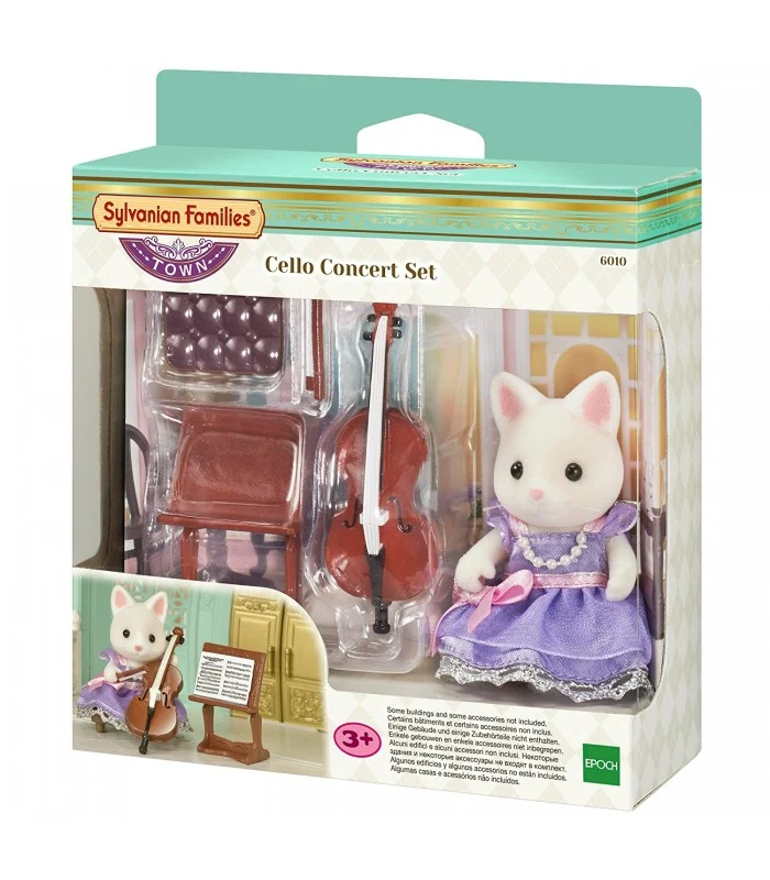 Sylvanian Families Town Gatta Con Violoncello E Accessori