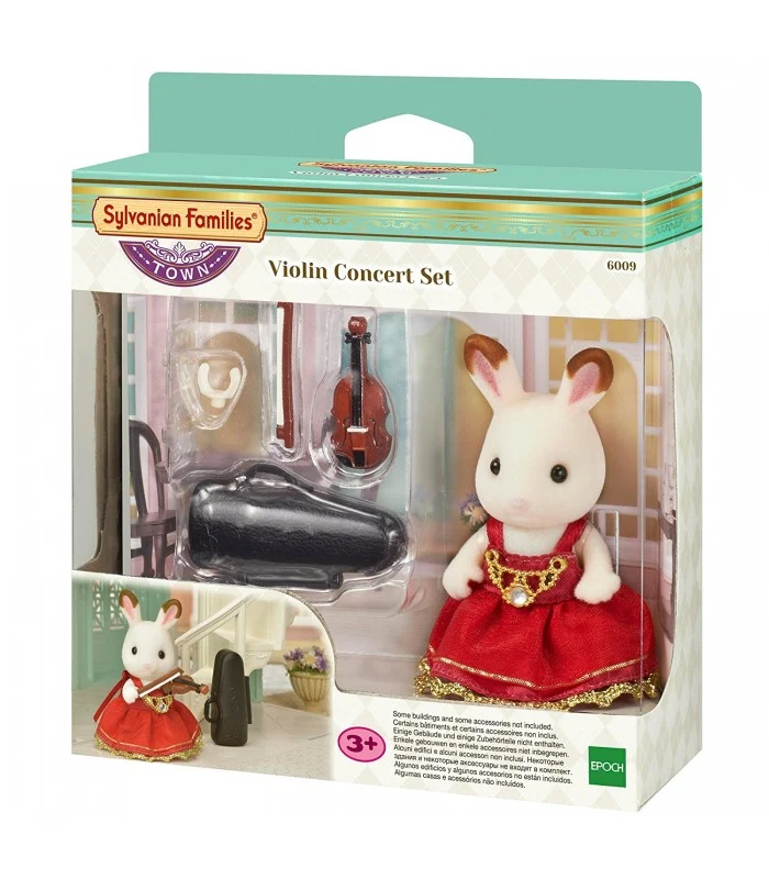Sylvanian Families Town Coniglietta Cioccolato Con Violino E Accessori