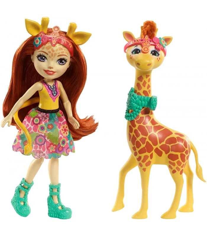 Bambola Enchantimals Cucciolo Gillian Giraffe E Pawl