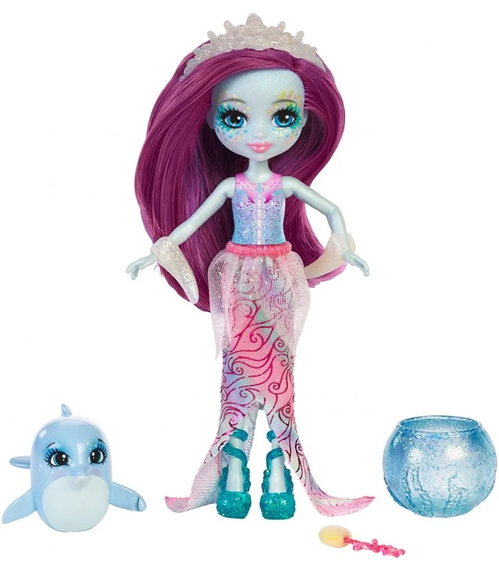 Enchantimals Cambia Colore Bambola Dolce Dolphin E Largo
