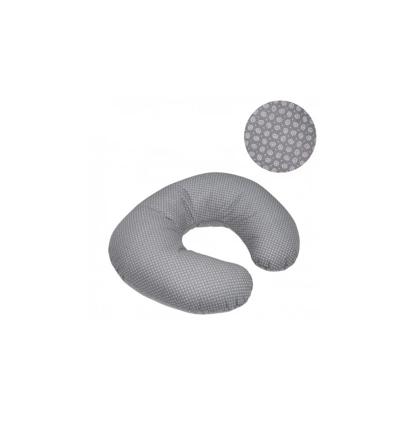 Cambrass Cuscino Per Allattamento Astra Fiori Grigio