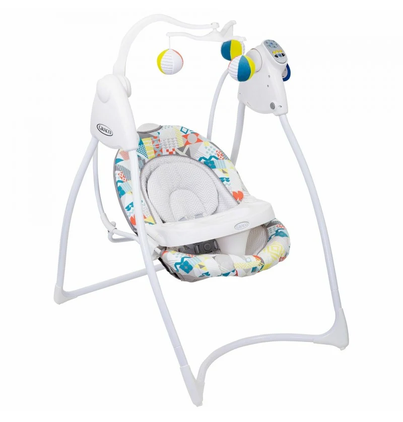 Graco Altalena Elettrica Lovin Hug Patchwork Grey