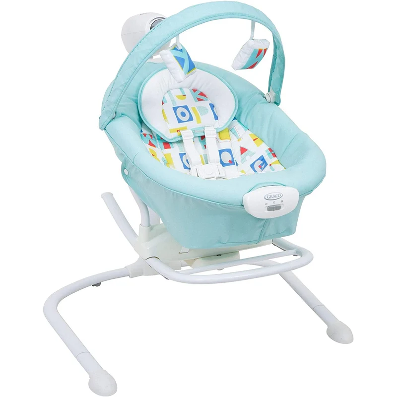 Sdraietta A Dondolo Graco Duet Sway 2 In 1 Block Alphabet