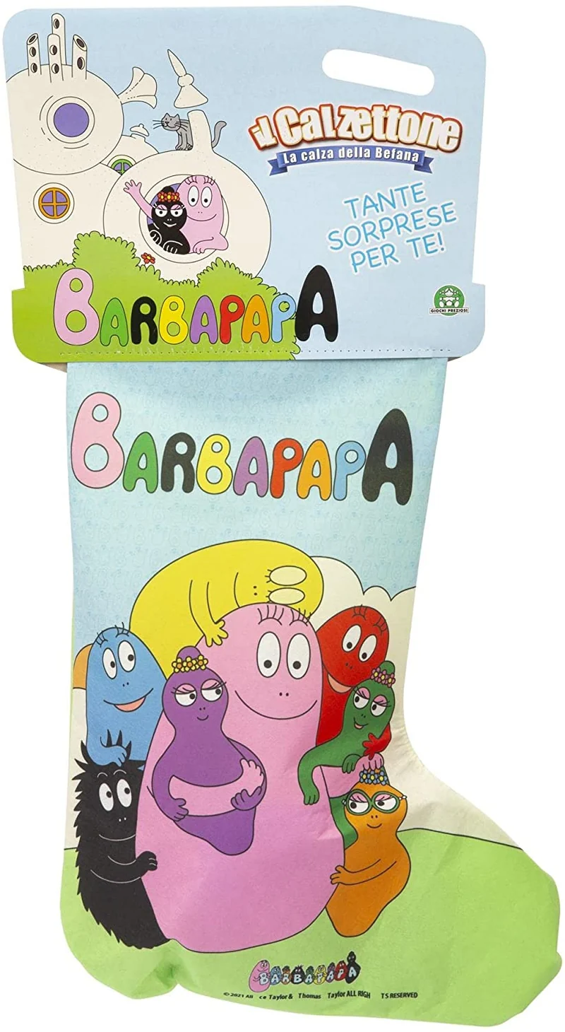 Calzettone 2022 - Barbapap?, La Calza Della Befana Con Tante Sorprese Della Famiglia Pi? Colorata Che Ci Sia!