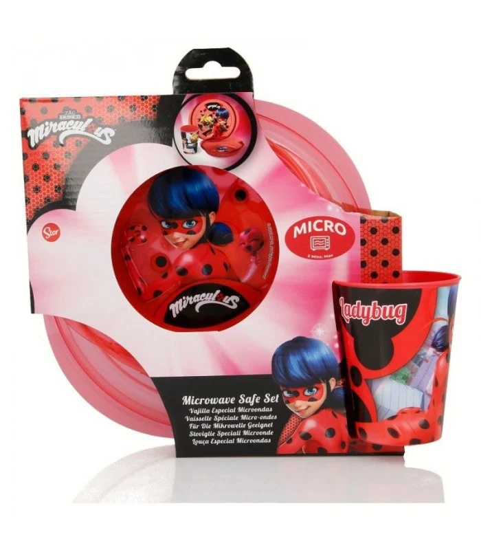 Set Pranzo Ladybug 3 Pezzi