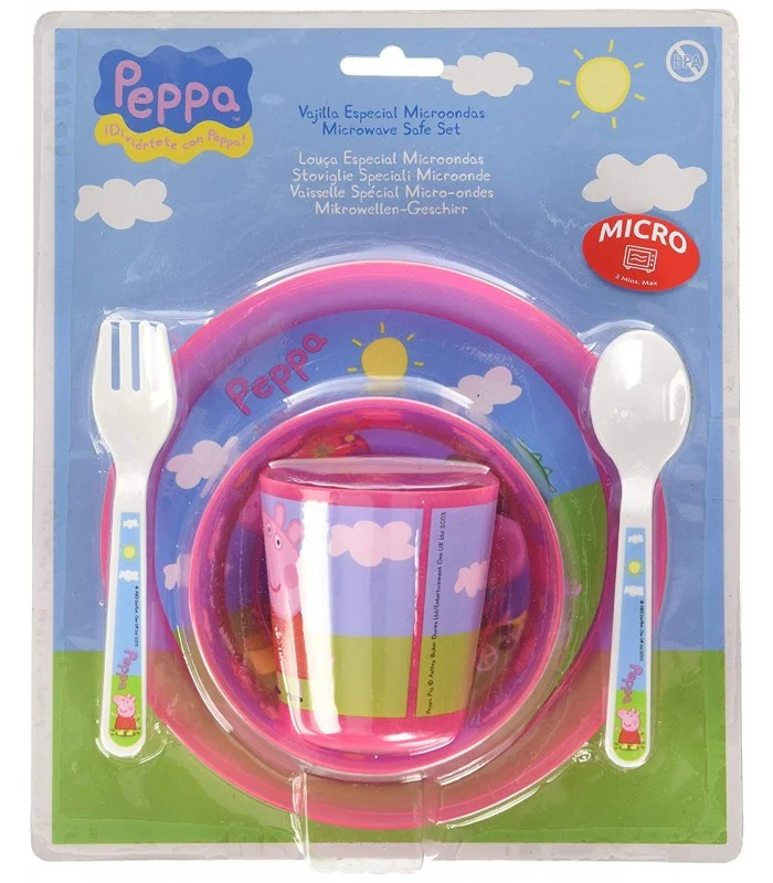 Peppa Pig Set Pranzo 5 Pezzi