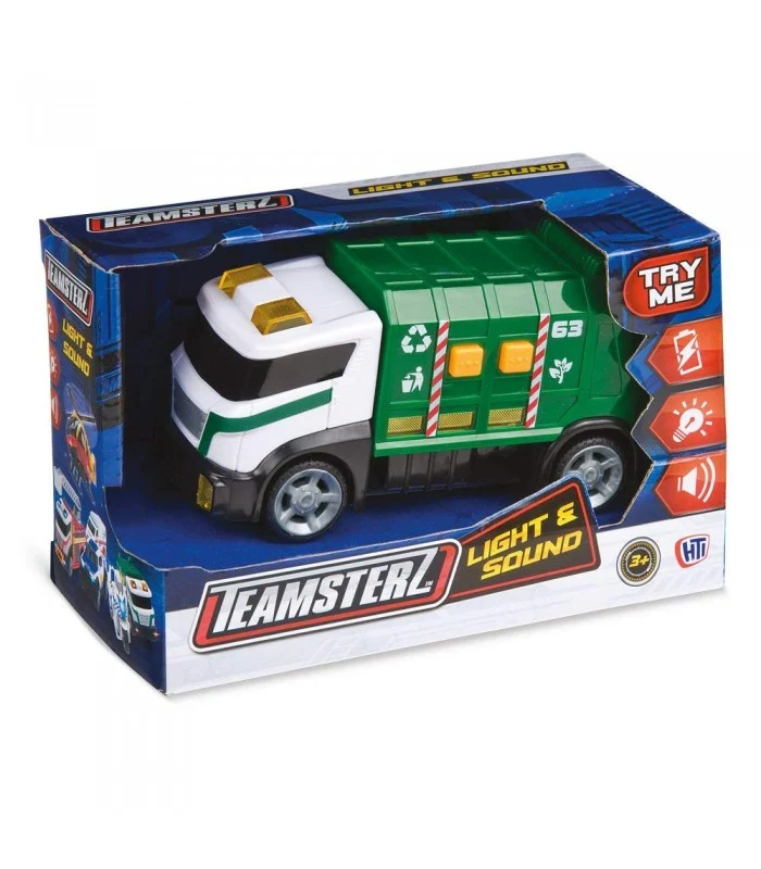 Teamsterz Mini Camion Nettezza Urbana Con Luci E Suoni