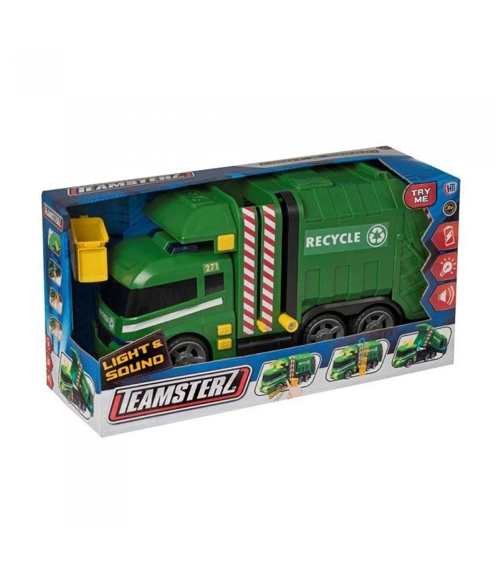 Teamsterz Camion Nettezza Urbana Con Luci E Suoni