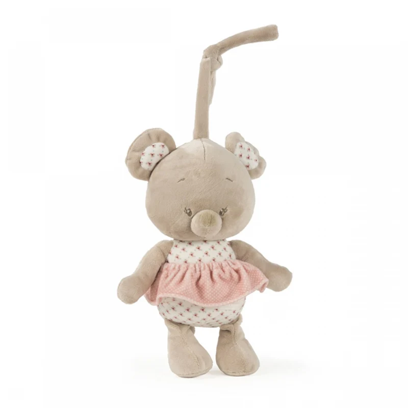 Peluche Carillon Pasito A Pasito Mousy Rosa
