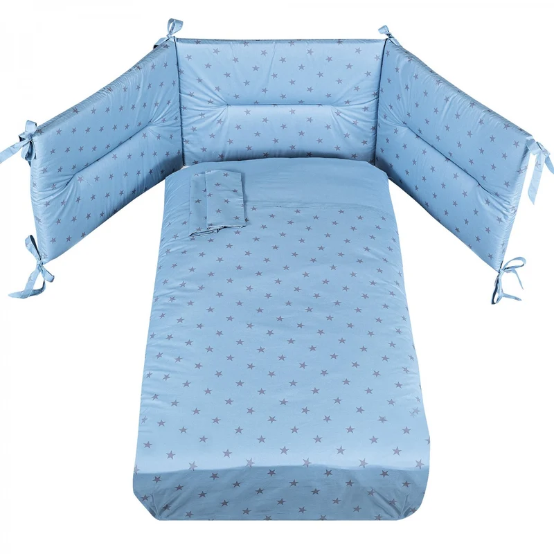Completo Piumone Picci Stella Stampato Azzurro 3pz