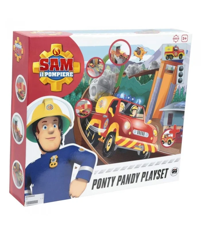 Sam Il Pompiere - Valigetta Playset Ponty Pandy