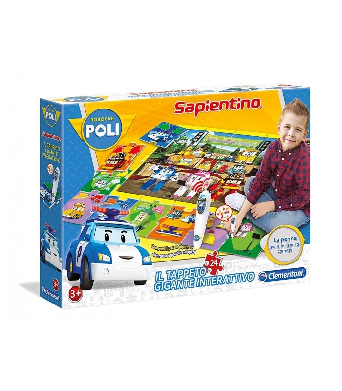 Tappeto Puzzle Maxi Robocar Poli Interattivo
