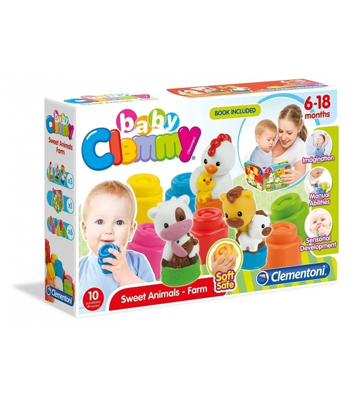 Baby Clammy Sweet Animals Farm Con Libro Incluso