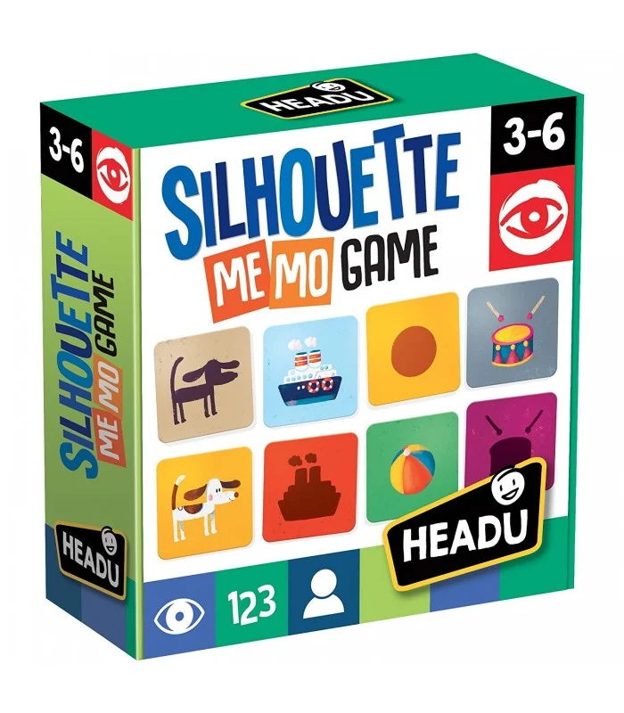 Silhouette Memo Game Con 50 Tessere