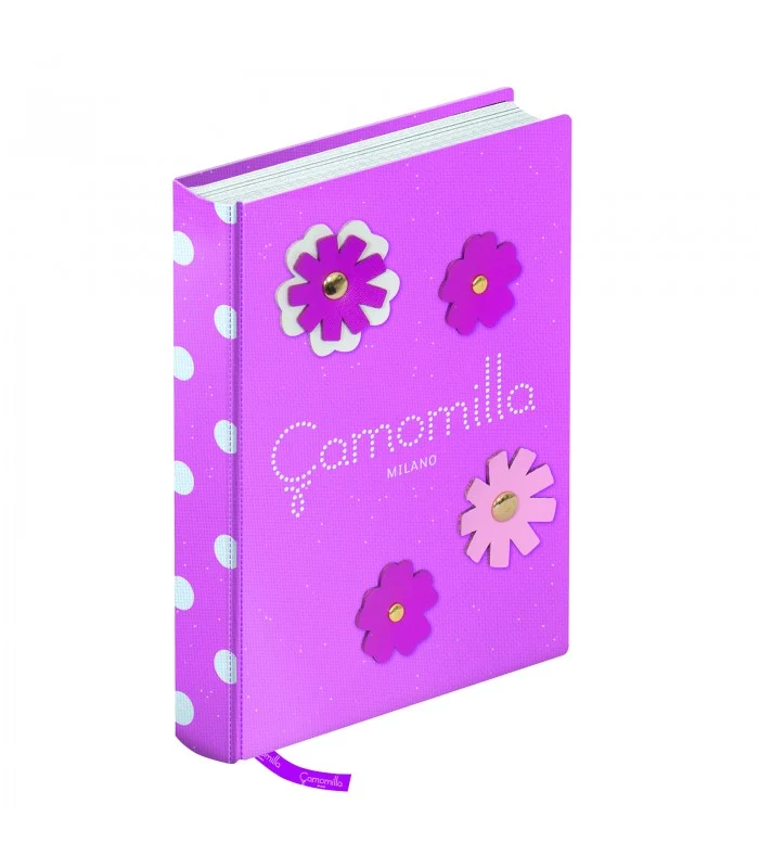 Diario Pocket In Tessuto 12 Mesi Camomilla Rosa