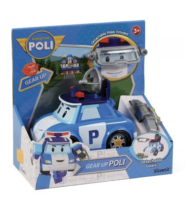 Robocar Poli Gear Up Personaggio Poli Con Accessori Staccabili
