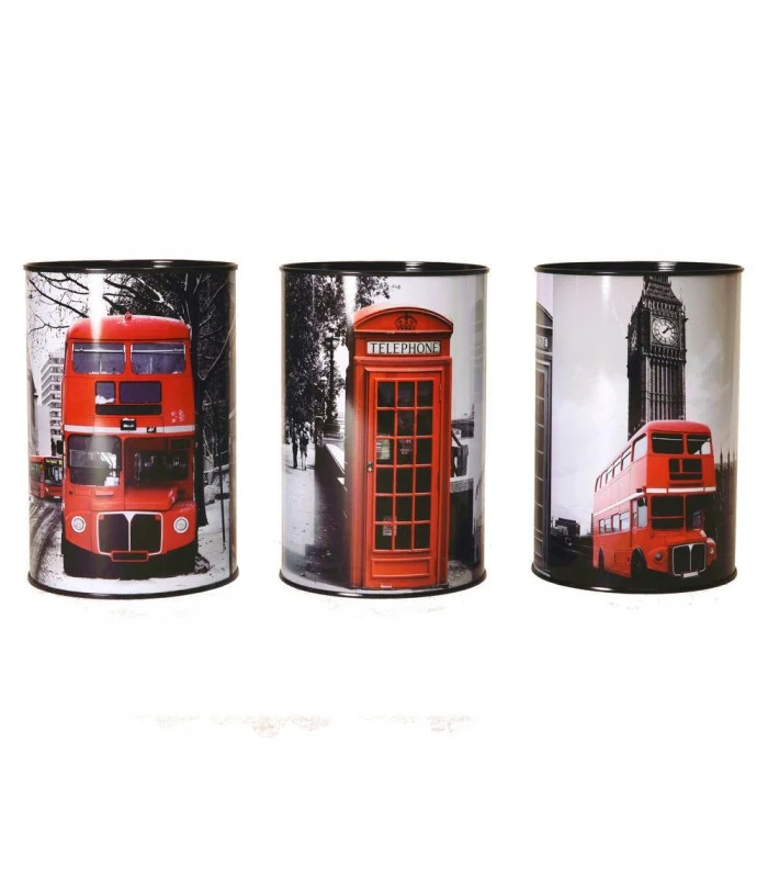 Salvadanaio In Metallo London 3 Modelli