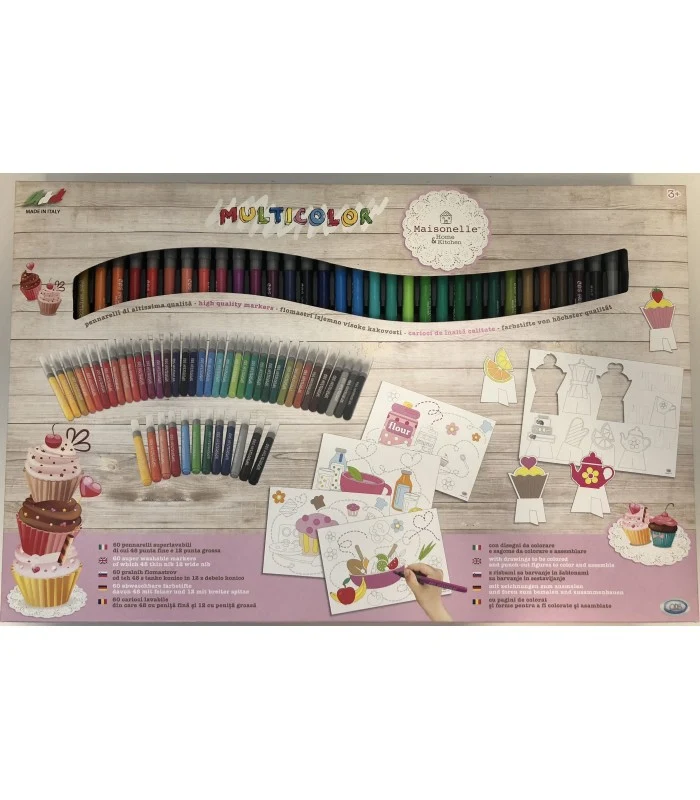 Maisonelle - Set Con 6o Pennarelli