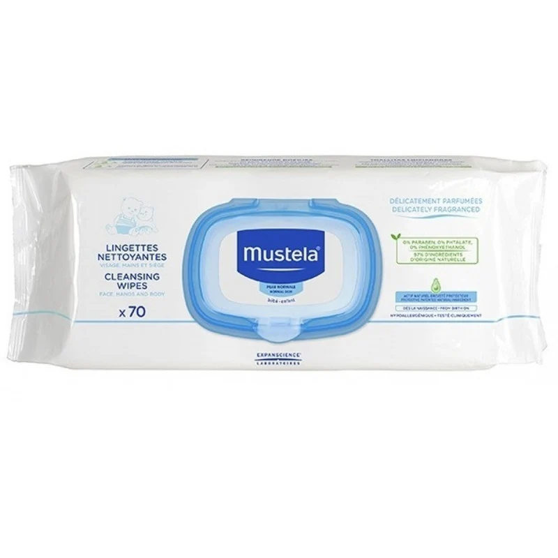 Salviette Detergenti Mustela Profumate 70 Pz