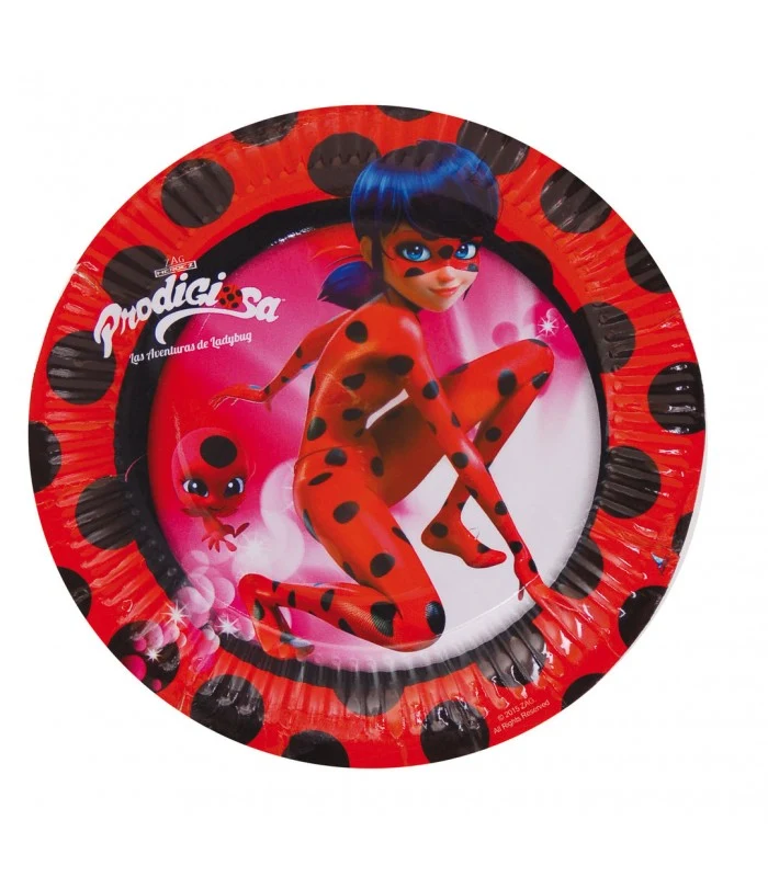 Lady Bug 8 Piatti 18 Cm