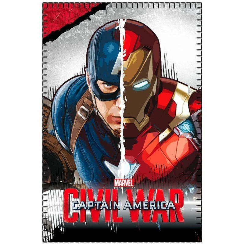 Plaid Capitan America Civil War 150x100 Centimetri