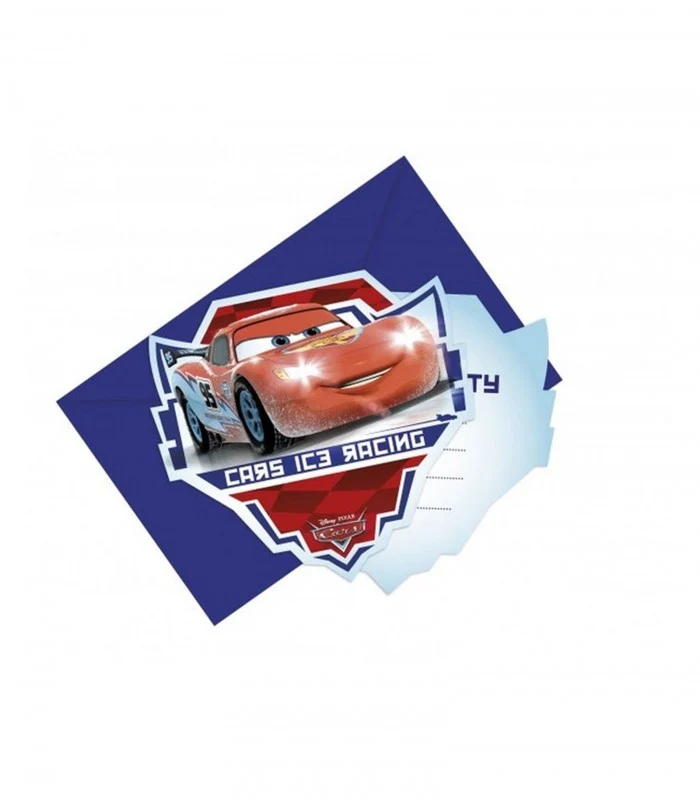 Cars Ice Set 6 Inviti Con Bustine