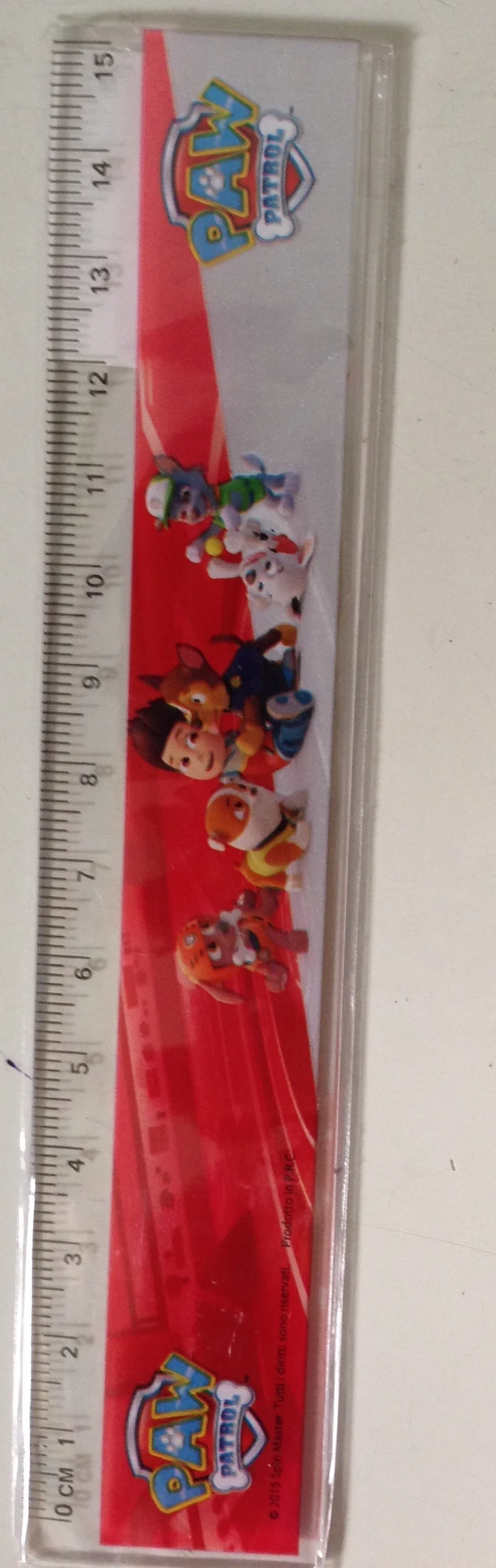 Paw Patrol Righello 15 Centimetri