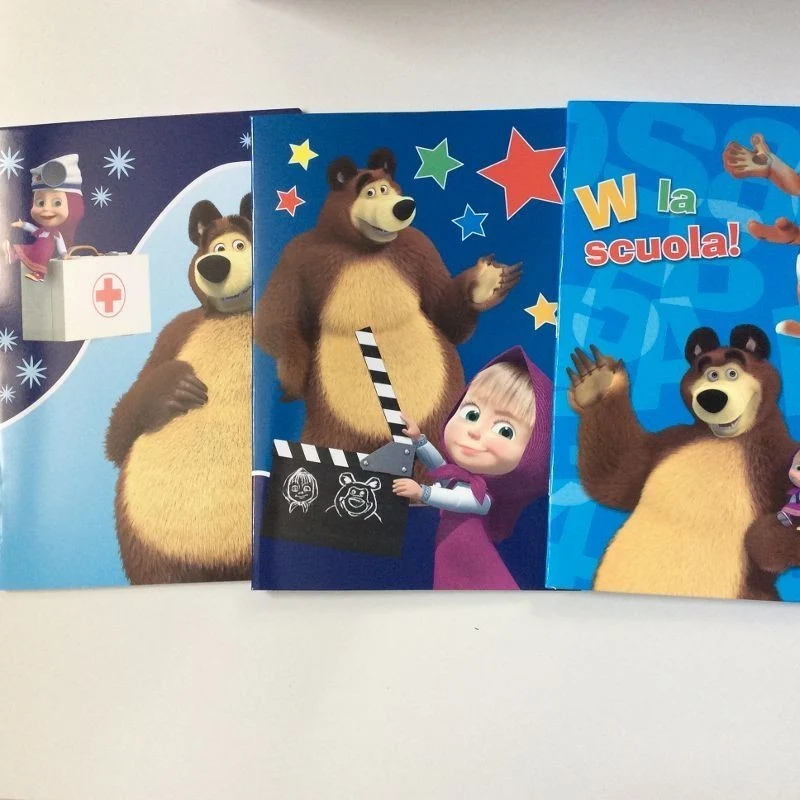 Masha E Orso Quadernone Rigo A Azzurro