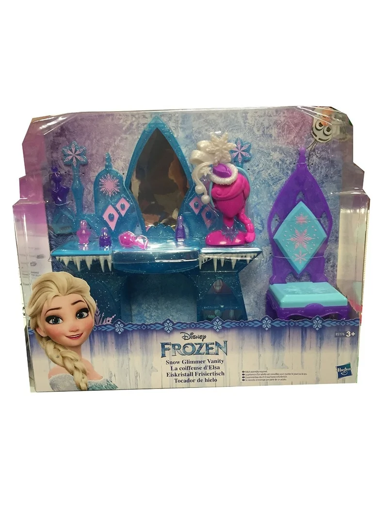 (Frozen) Set Tavolo Vanity Di Ghiaccio Con Accessori