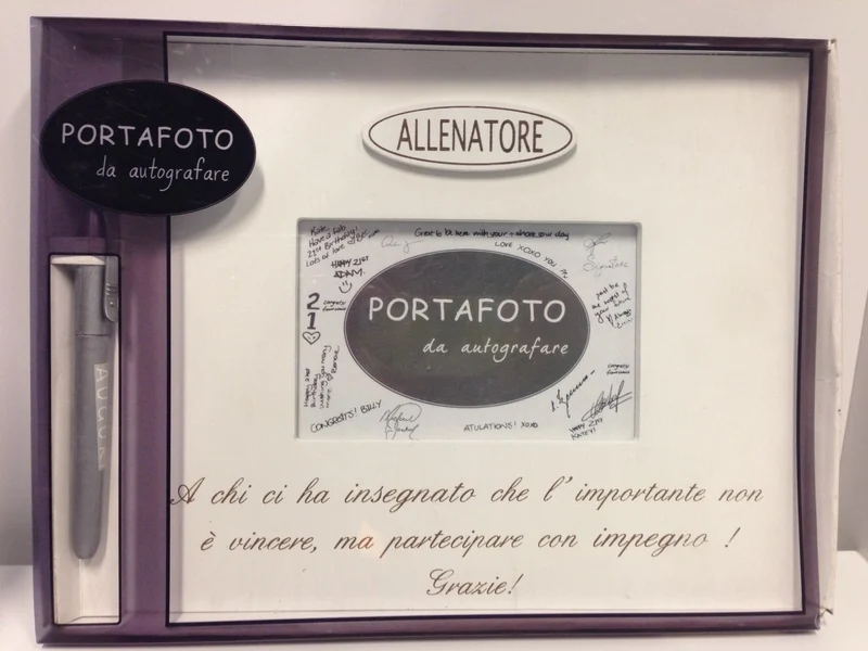 Portafoto Allenatore Da Autografare