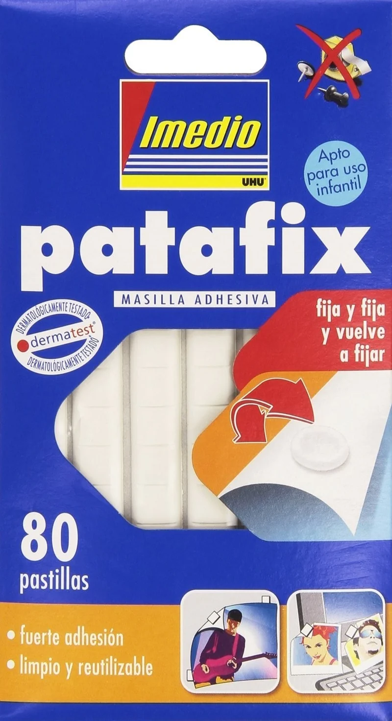 Patafix Bianco 80 Supporti Gomma Adesiva