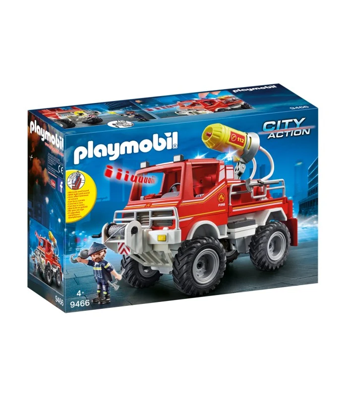 Playmobil 9466 Camion Spara Acqua Dei Vigili Del Fuoco