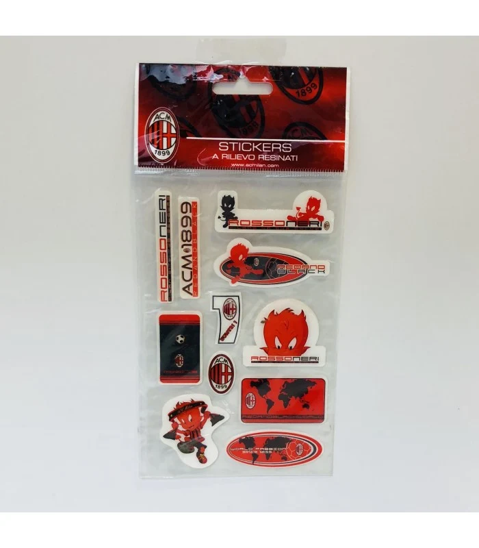 A.C Milan Stickers A Rilievo