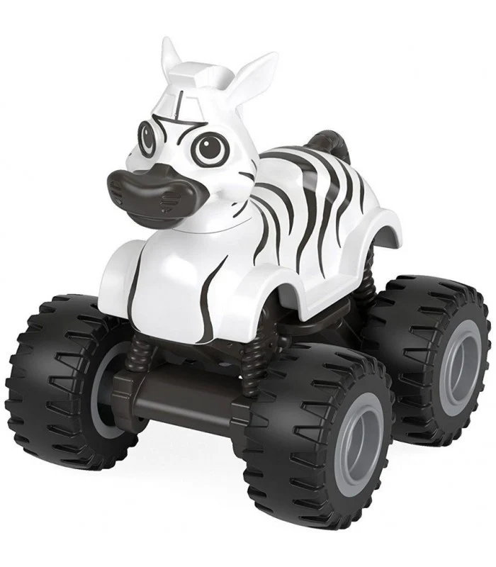 Veicolo In Metallo Blaze Personaggio Zebra Truck