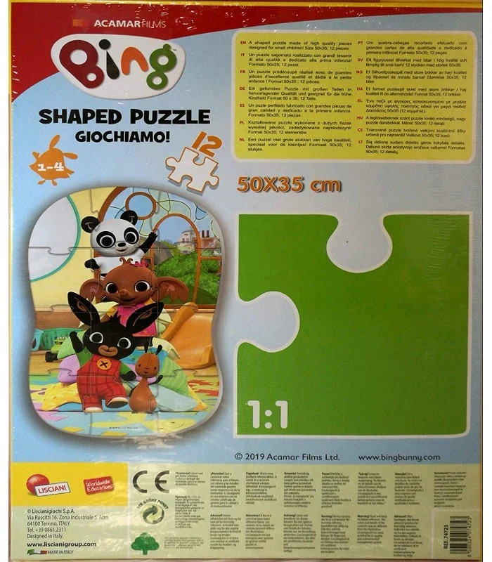 Bing Il Mio Primo Puzzle 12 Pezzi