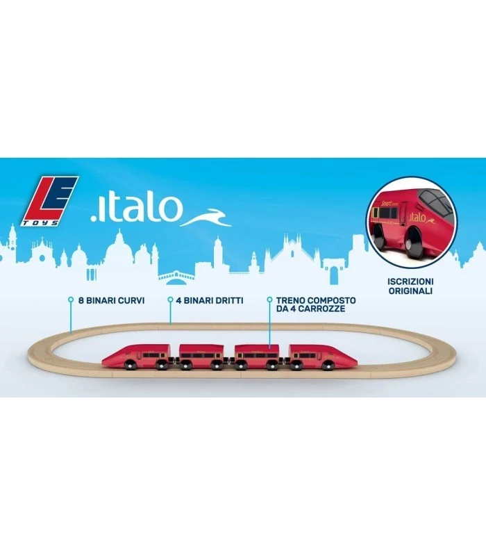 Treno Italo In Legno