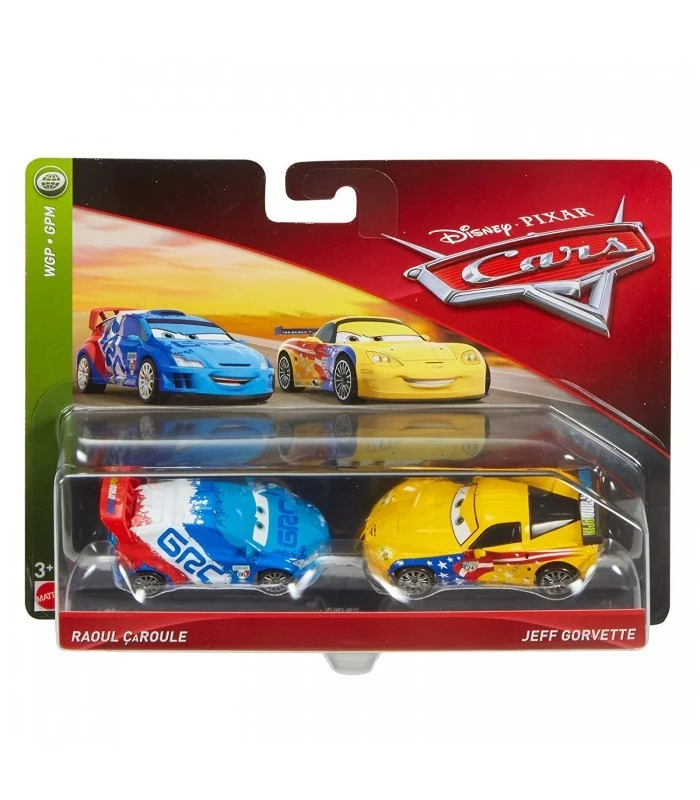 Cars 3 Confezione 2 Auto-Raoul Caroule E Jeff Gorvette