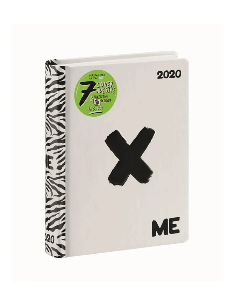 Diario Mini Comix Me 16 Mesi Bianco E Nero