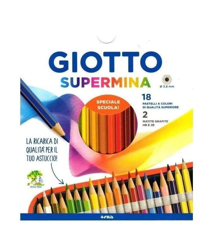 18 Matite In Grafite Colorate Hb E 2b