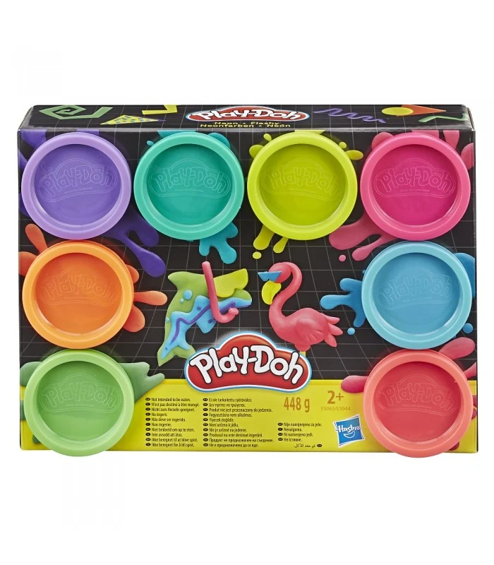 Play-Doh Neon Starter Con 8 Mini Barattoli