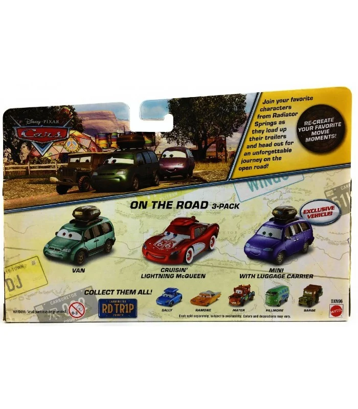 Cars 3 - Confezione Con 3 Auto On The Road
