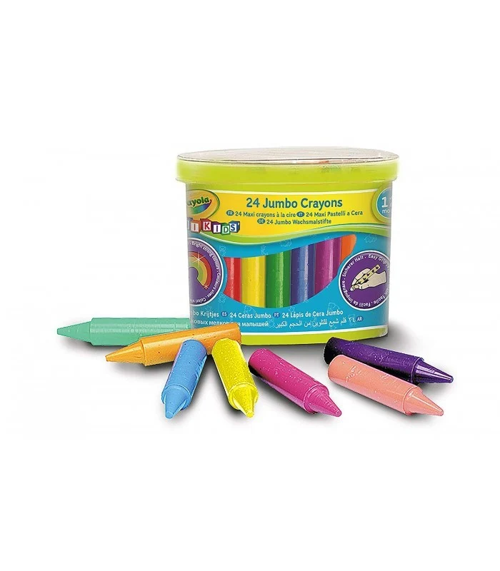 Confezione 24 Maxi Pastelli Cera Mini Kids