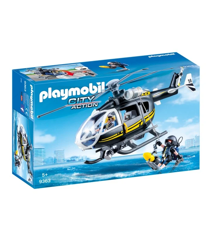 Playmobil 9363 Elicottero Con Sommozzatore Unitã Speciale