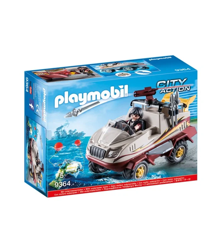 Playmobil 9364 Auto Anfibia Dei Malviventi