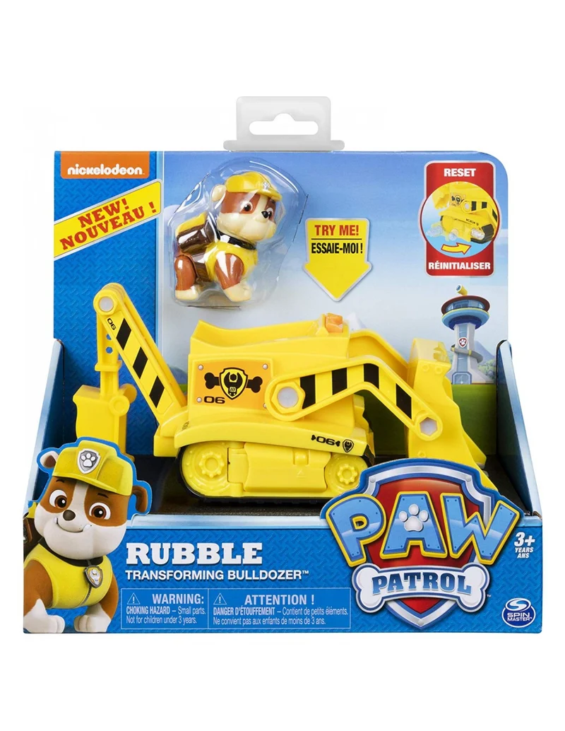 Paw Patrol - Veicolo Rubble Trasformazione Bulldozer