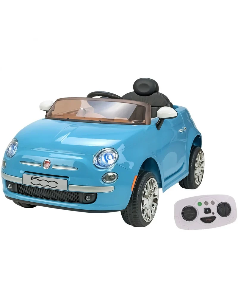 500 Auto Elettrica 12v Azzurra