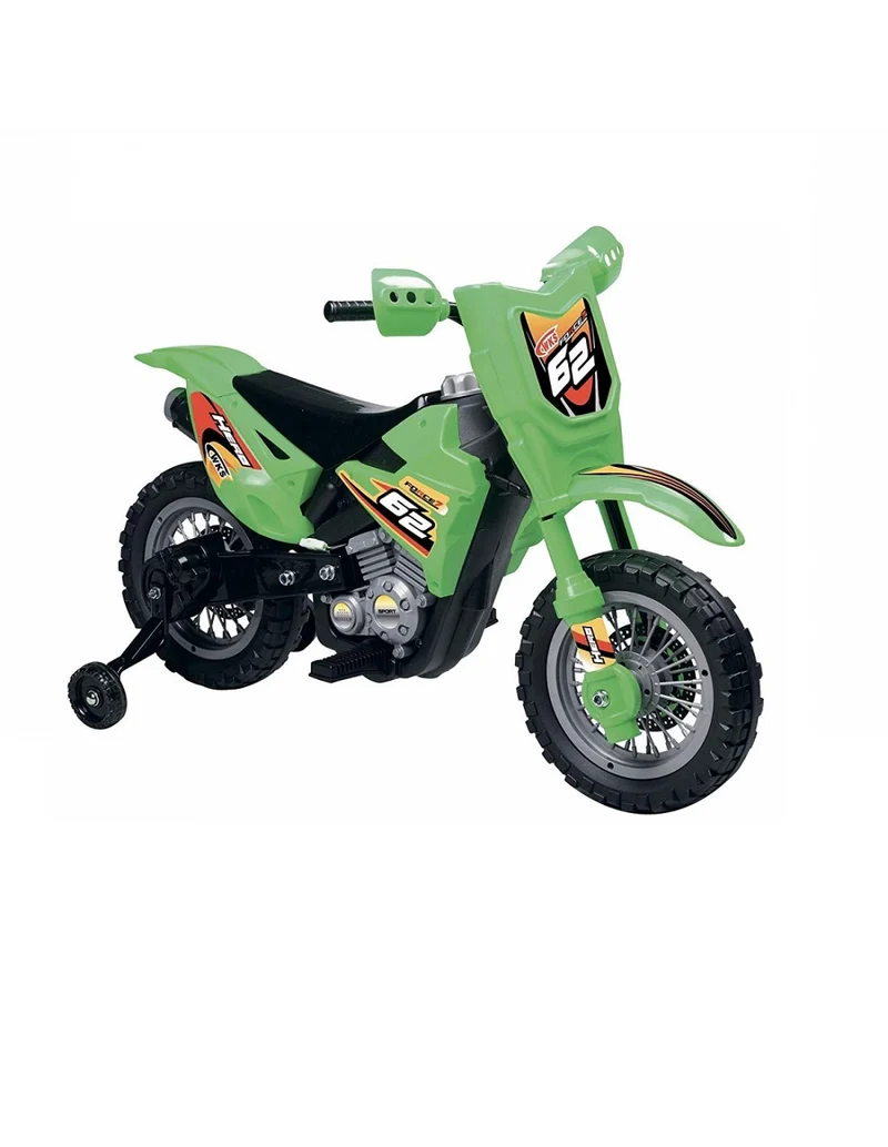 Motocross Moto Elettrica 6v Verde