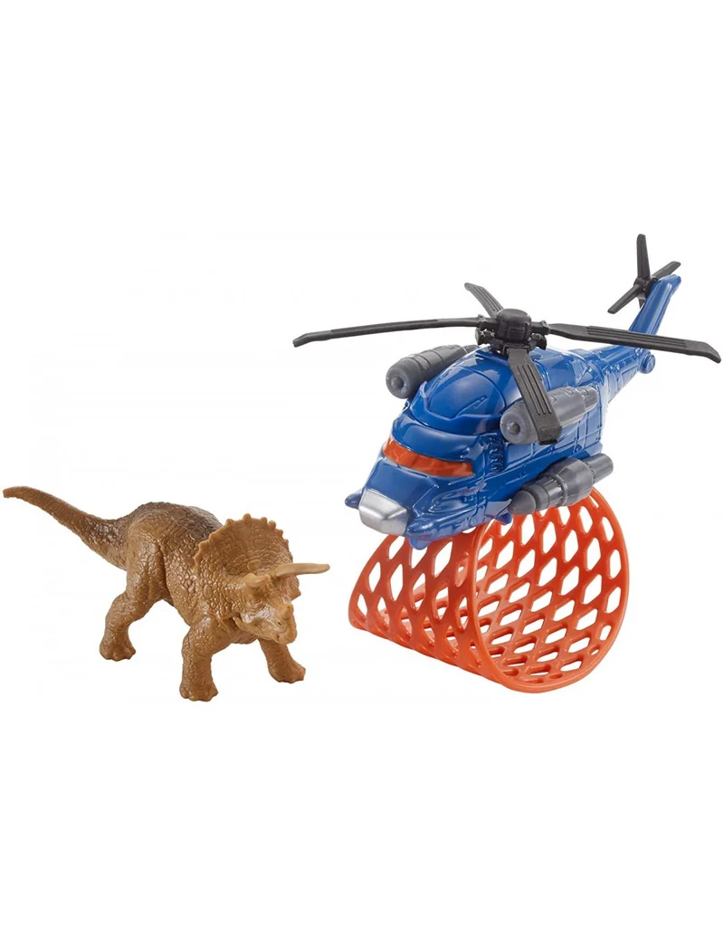 Jurassic World Trasportatori Dino - Triceratopo Pi Elicottero