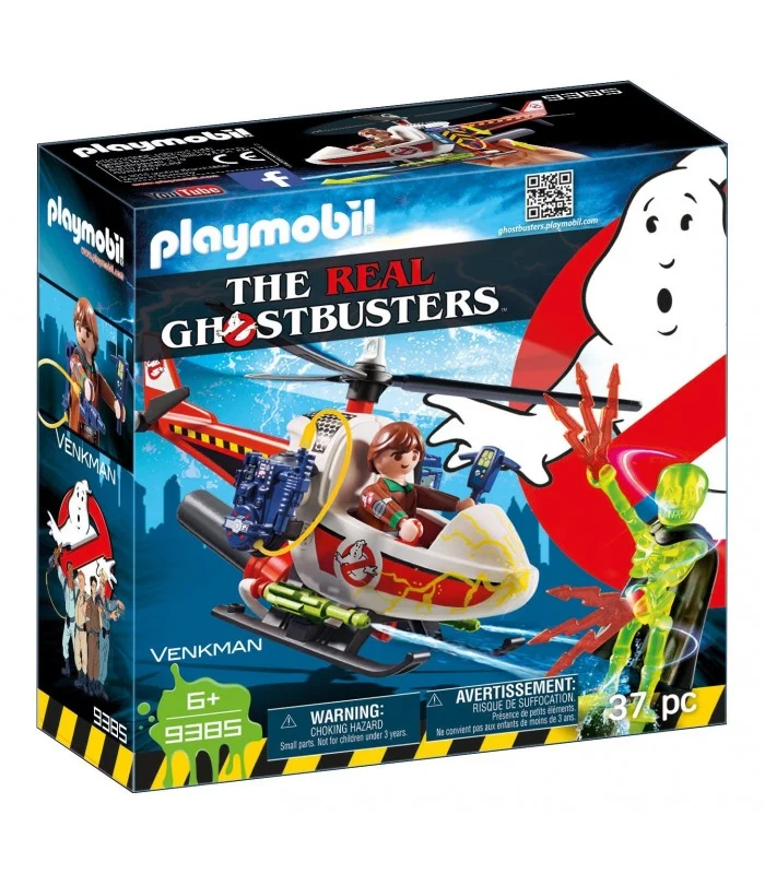 Playmobil 9385 Ghostbusters Venkman Con Elicottero